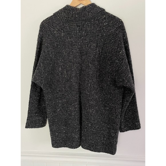 Athleta Wool Blend Open Front Sweater Cardigan Neutral Women Size Small-Medium - Picture 2 of 5